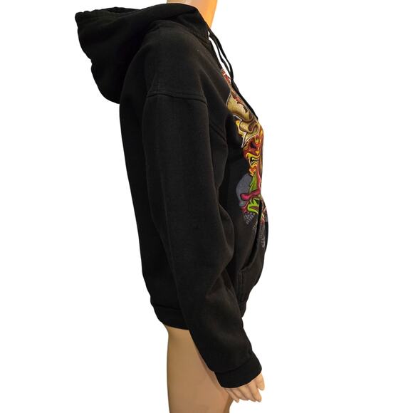 Vintage ICP Insane Clown Posse Zip Up Graphic Black Hoodie Medium - Picture 3 of 5